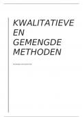 Samenvatting kwalitatieve en gemengde methoden (deel 2)