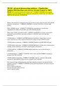 NR 565 - advanced pharmacology midterm – Chamberlain_ Updated 2024 Questions and Answers Already Graded A+ 100% Excel What is used to calculate pt's overdose risk? - CORRECT ANSWER-total morphine milligram equivalent (MME) per day to help assess the pa