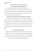 Social Determinants- Homework Essay