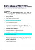 NURSING NUR3870 NURSING INFORMATICS FINAL EXAM Questions and Answers Latest 2024/2025 | Graded A+