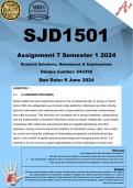 SJD1501 Assignment 7 (COMPLETE ANSWERS) Semester 1 2024 (643355) - DUE 9 June 2024 