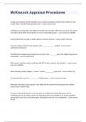 McKissock Liberty University -McKissock Appraisal Procedures question n answers graded A+