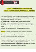 2023 RN Leadership ATI Proctored Form B Exam With NGN Questions and Answers, With Rationales Verified Newest Version Updated