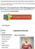 Tanner Bailey Pain Management Shadow Health Focused Exam- Transcript