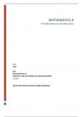 OCR 2023 GCE MATHEMATICS A H240/03: PURE MATHEMATICS AND MECHANICS A LEVEL QUESTION PAPER & MARK SCHEME (MERGED)