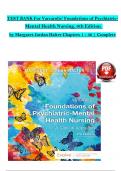 TEST BANK For Varcarolis' Foundations of Psychiatric Mental Health Nursing, 9th Edition by Margaret Jordan Halter, Verified Chapters 1 - 36, Complete Newest Version