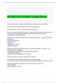 AP BIOLOGY EXAM College Board 2024