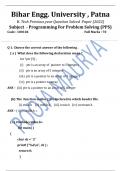 B.Tech First year (PPS)  PYQ  2022 Solution