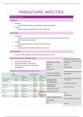 samenvatting parasitaire infectie