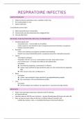 samenvatting respiratoire infecties