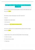 Google-Unit 5 Questions and Answers  Rated A+