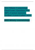 2024 Milady Cosmetology Final Exam | Questions with 100% Correct Answers | Verified | Latest Update 2024//    2023 Milady cosmetology