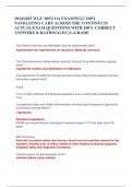 2024/2025 WGU D052 OA EXAM/WGU D052 NAVIGATING CARE ACROSS THE CONTINUUM ACTUAL EXAM.QUESTIONS WITH 100% CORRECT ANSWERS & RATIONALES |A+GRADE