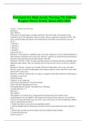 TEST BANK For High Acuity Nursing 7th Edition By Wagner Pierce Welsh 2024|ISBN : 9780134459295 |ALL  CHAPTERS (1-39)|Complete Guide A+