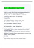 State officer DECA study guide 2024 with complete solutions