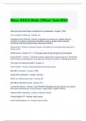 Mass DECA State Officer Test 2024 Questions and Answers 