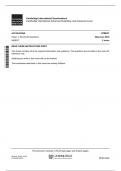 Cambridge International Examinations Cambridge International Advanced Subsidiary and Advanced Level ACCOUNTING 9706/31 Paper 3 Structured Questions 