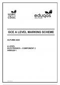 GCE A LEVEL MARKING SCHEME AUTUMN 2020 A LEVEL ELECTRONICS – COMPONENT 2 A490U20-1