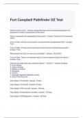 Fort Campbell Pathfinder DZ Test Questions and Answers