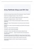 Army Pathfinder Sling Load OPs Test -solved