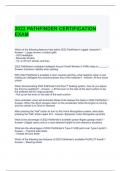 2022 PATHFINDER CERTIFICATION EXAM QUESTIONS ANS ANSWERS