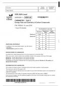 GCE AS/A Level 2410U20-1 – NEW AS CHEMISTRY – Unit 2 Energy, Rate and Chemistry of Carbon Compounds