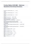 Further Maths OCR-MEI - Matrices