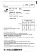 GCE AS/A LEVEL – NEW 2410U10-1 CHEMISTRY – AS unit 1 The Language of Chemistry, Structure of Matter and Simple Reactions