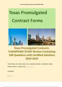 Texas Promulgated Contracts Compilation Bundle. 