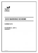 GCE MARKING SCHEME SUMMER 2019 ECONOMICS - UNIT 2 2520U20-1