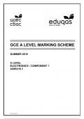 GCE A LEVEL MARKING SCHEME SUMMER 2019 A LEVEL ELECTRONICS - COMPONENT 1 A490U10-1