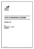 GCE AS MARKING SCHEME SUMMER 2022 AS CHEMISTRY – UNIT 2 2410U20-1