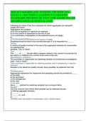 2024 ACI AGGREGATE TESTING TECHNICIAN - LEVEL 1 - SECTION 1 (AASHTO T 2/ASTM 075 STANDARD METHON OF TEST FOR SAMPLING OF AGGREGATES) QUIZZES & ANS!!