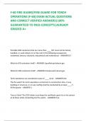 F-60 FIRE GUARD/FIRE GUARD FOR TORCH OPERATIONS (F-60) EXAM ACTUAL QUESTIONS AND CORRECT VERIFIED ANSWERS|100% GUARANTEED TO PASS CONCEPTS|ALREADY GRADED A