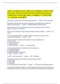 ABYC MARINE ELECTRICAL CERTIFICATION 2024 NEWEST EXAM 270 QUESTIONS WITH DETAILED