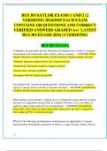 BUS 303 SAYLOR EXAMS 1 AND 2 (2  VERSIONS) 2024/2025 EACH EXAM  CONTAINS 100 QUESTIONS AND CORRECT  VERIFIED ANSWERS GRADED A+/ LATEST  BUS 303 EXAMS 2024 (2 VERSIONS)