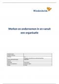 EvL 5.3 Werken en ondernemen in en vanuit een organisatie 