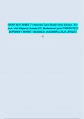 NRNP 6531 WEEK_7 inhuman Case Study Evita Alonso - 48-year-old Hispanic female CC: Abdominal pain COMPLETE 2 DIFFERENT EXPERT FEEDBACK (ANSWERS) 2023 UPDATE A