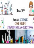 Class 10 CBSE case study PYQs