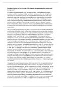 A grade 9 exemplar Inspector Calls essay answering the question, "How does Priestley use the character of The Inspector to suggest ways that society could be improved?"