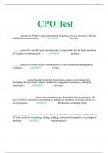 CPO Test