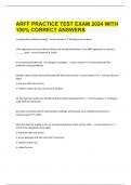  ARFF PRACTICE TEST EXAM 2024 WITH 100% CORRECT ANSWERS