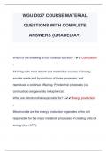 WGU D027 COURSE MATERIAL  QUESTIONS WITH COMPLETE  ANSWERS {GRADED A+} 