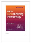 Test Bank - Focus on Nursing Pharmacology 9th Edition by Amy Karch Chapter 1-59 | Complete Guide 2023.