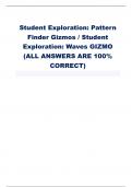 Student Exploration: Pattern  Finder Gizmos / Student  Exploration: Waves GIZMO  (ALL ANSWERS ARE 100%  CORRECT) Q1) What is the order of the seasons? - ANSWERspring, summer, fall, and winter. Q2) A traffic light is green. What color will it be next? - A