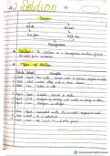 chemistry chapter 2 (solution) hand written notes