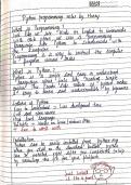 PYTHON COMPLETE HAND WRITTEN NOTES