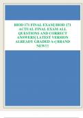 BIOD 171 FINAL EXAM| BIOD 171  ACTUAL FINAL EXAM ALL  QUESTIONS AND CORRECT  ANSWERS| LATEST VERSION  ALREADY GRADED A+| BRAND  NEW!!!