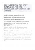 FIRE INVESTIGATOR - TCFP STUDY MATERIAL FOR TCFP FIRE INVESTIGATOR TEST