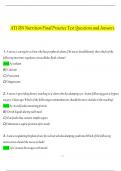 ATI RN Nutrition Final Practice Test Questions and Answers (2024 / 2025) (Verified Answers)